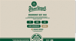 Desktop Screenshot of pilsner-urquell.de