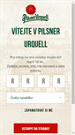 Mobile Screenshot of pilsner-urquell.cz