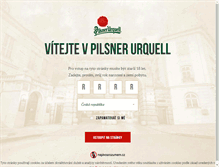 Tablet Screenshot of pilsner-urquell.cz